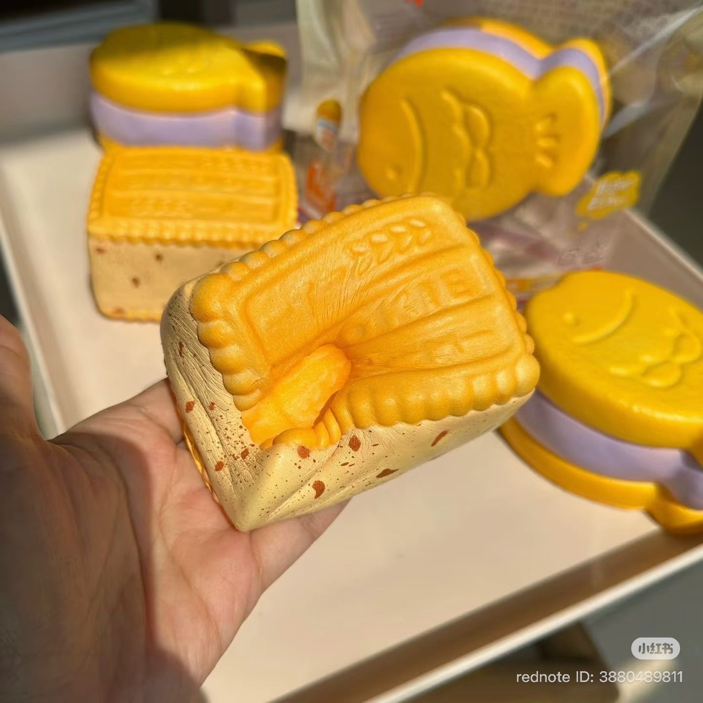 🍪🧈 Moozy Butter Cookie คุกกี้เนยสอดไส้ Squishy ของแท้ เนื้อนุ่ม Slow Rising ของสะสมพรีเมียม