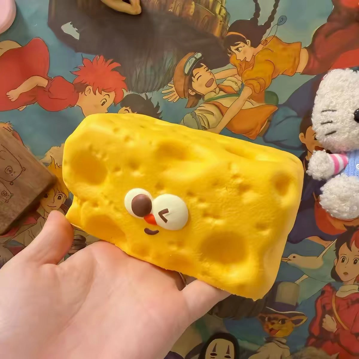 🧀✨ Moozy Cheese Squishy ชีสก้อน ของแท้ เนื้อนุ่ม Slow Rising พร้อมกล่อง ของสะสมพรีเมียม
