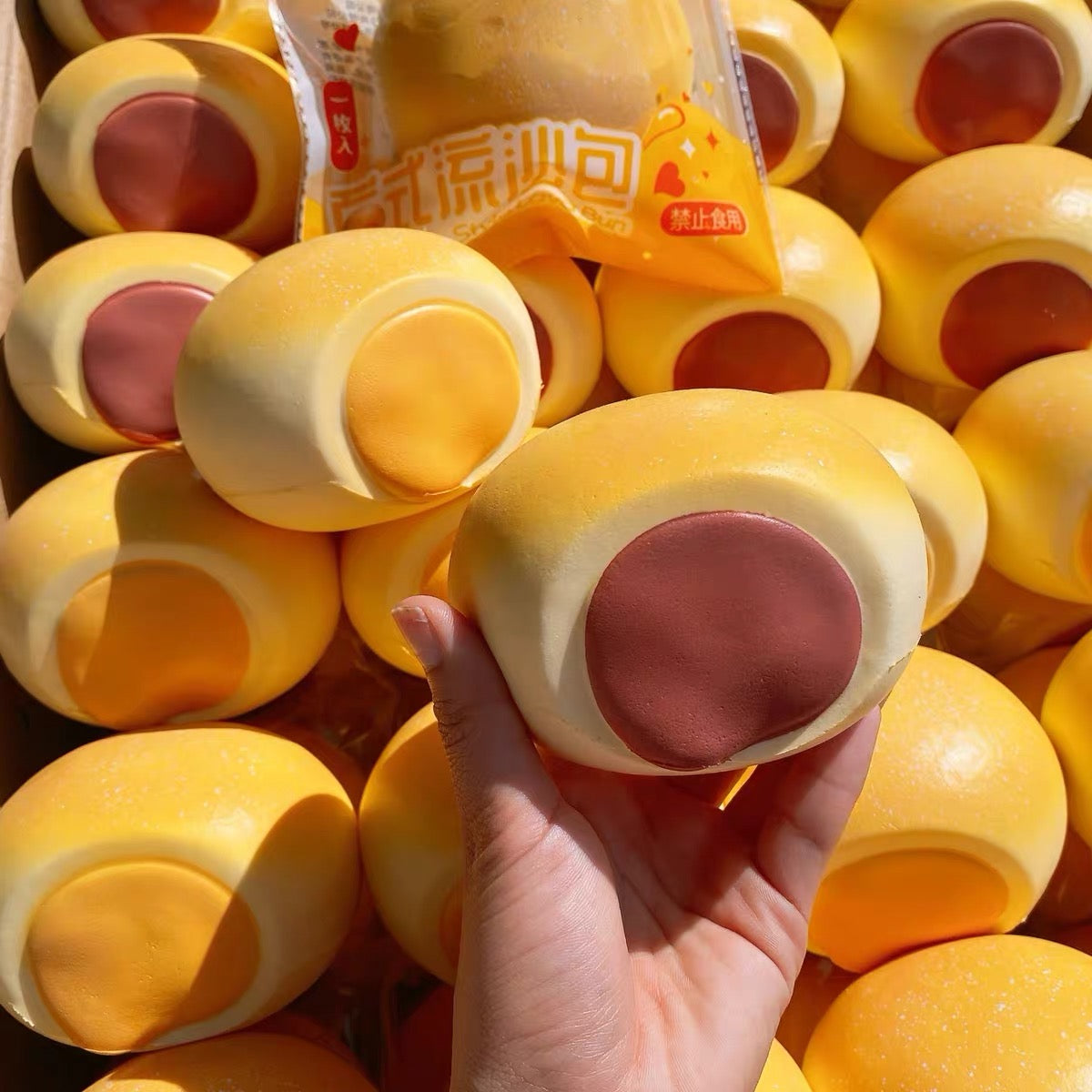 🥚🫘 Hachimi ซาลาเปาลาวา Squishy ของแท้ เลือกไส้ไข่แดงลาวา/ถั่วแดง เนื้อนุ่ม Slow Rising ขายแยกชิ้น