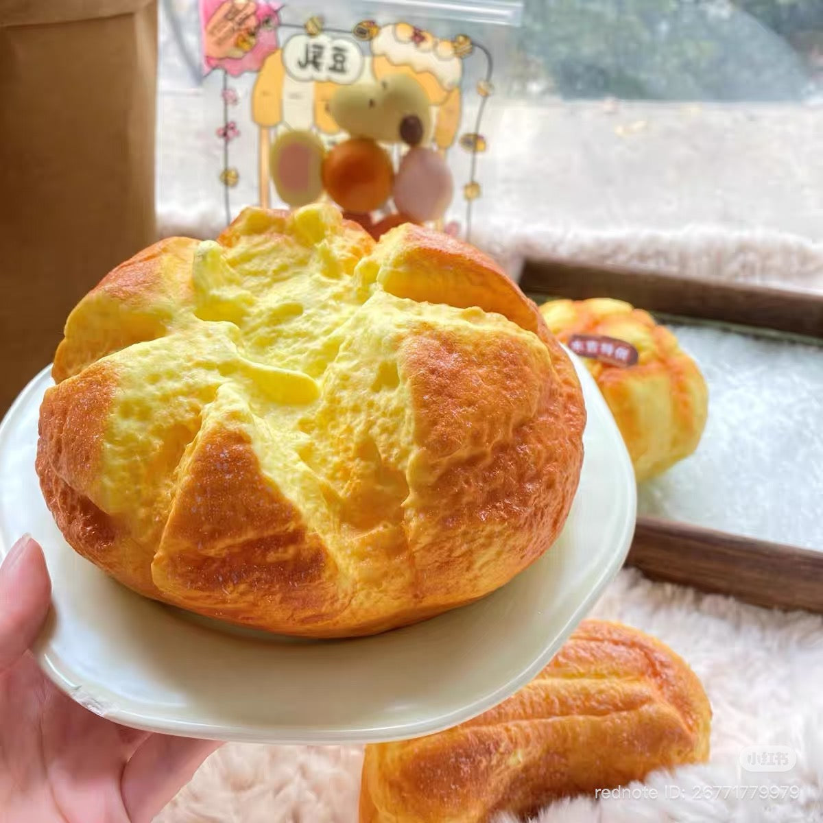🍈🧈 Moozy Butter Melon Bread Squishy ขนมปังเมล่อนเนย ของแท้ 100% เนื้อนุ่ม Slow Rising ของเล่นบีบคลายเครียด ของสะสมพรีเมียม