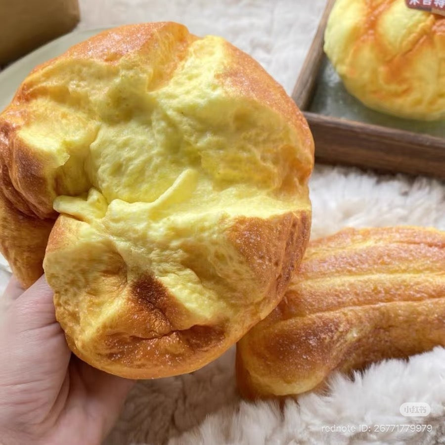 🍈🧈 Moozy Butter Melon Bread Squishy ขนมปังเมล่อนเนย ของแท้ 100% เนื้อนุ่ม Slow Rising ของเล่นบีบคลายเครียด ของสะสมพรีเมียม