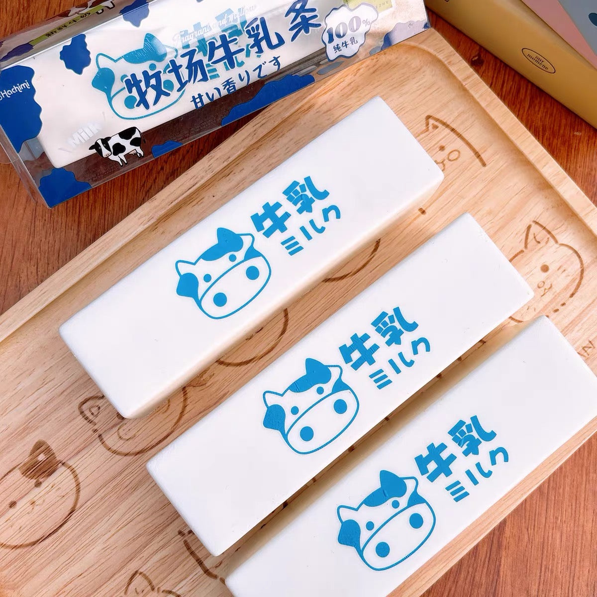 🥛🌾 Hachimi Farm Milk Stick แท่งนมฟาร์ม Squishy ของแท้ เนื้อนุ่ม Slow Rising ไซซ์พกพา