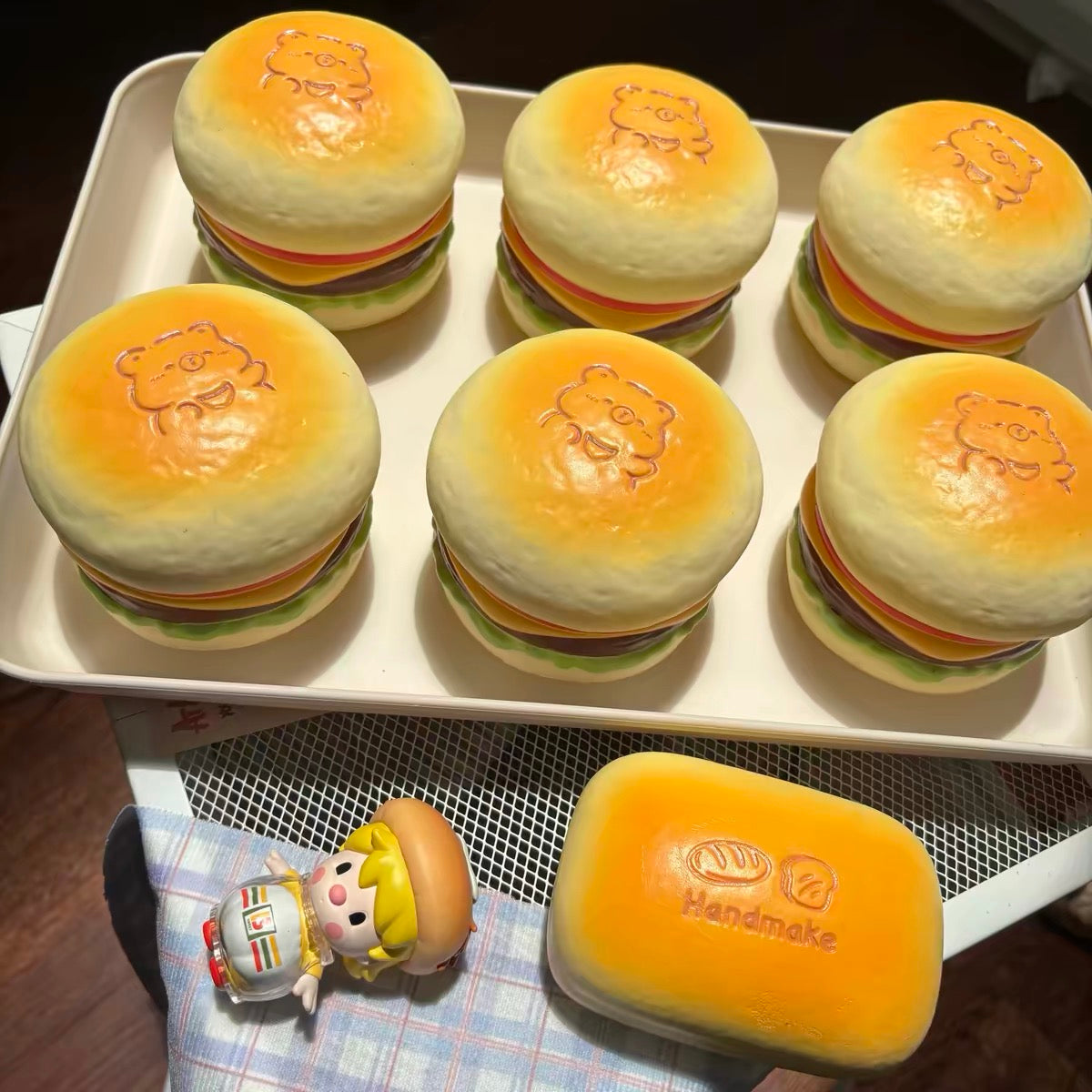 🍔🦫 Moozy Capybara Hamburger แฮมเบอร์เกอร์คาปิบาร่า Squishy ของแท้ เนื้อนุ่ม Slow Rising พร้อมแพ็กเกจ