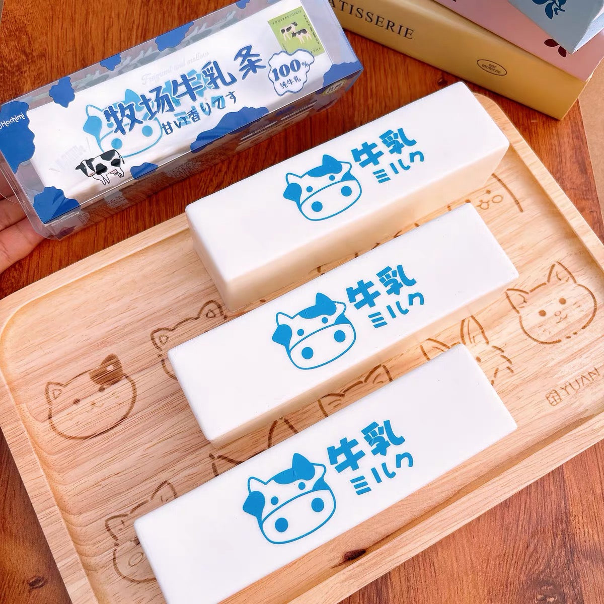 🥛🌾 Hachimi Farm Milk Stick แท่งนมฟาร์ม Squishy ของแท้ เนื้อนุ่ม Slow Rising ไซซ์พกพา