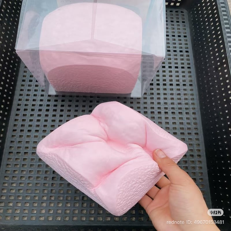 🍞💗 Hachimi Pink Bread Loaf ขนมปังปอนด์สีชมพูรุ่นใหญ่ Squishy ของแท้ เนื้อนุ่ม Slow Rising Giant Size