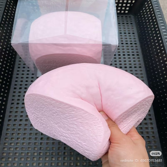 🍞💗 Hachimi Pink Bread Loaf ขนมปังปอนด์สีชมพูรุ่นใหญ่ Squishy ของแท้ เนื้อนุ่ม Slow Rising Giant Size