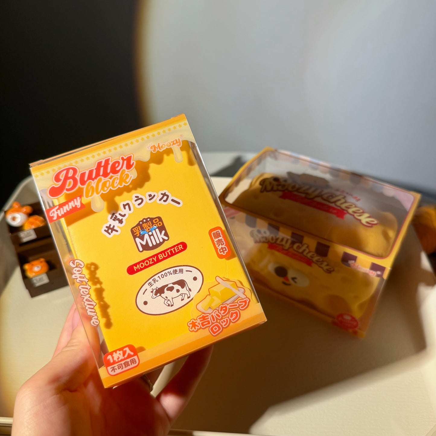 🧈🧊 Moozy Butter Block เนยก้อน Squishy ของแท้ เนื้อนุ่ม Slow Rising ของสะสมพรีเมียม
