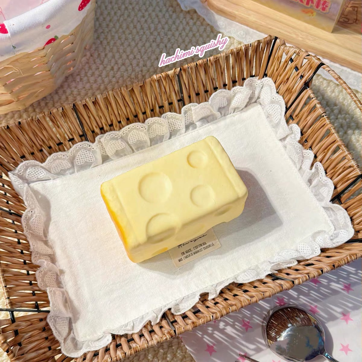 🧀☁️ Hachimi Cheese Block ชีสก้อน Squishy ของแท้ เนื้อนุ่ม Slow Rising ไซซ์พกพา