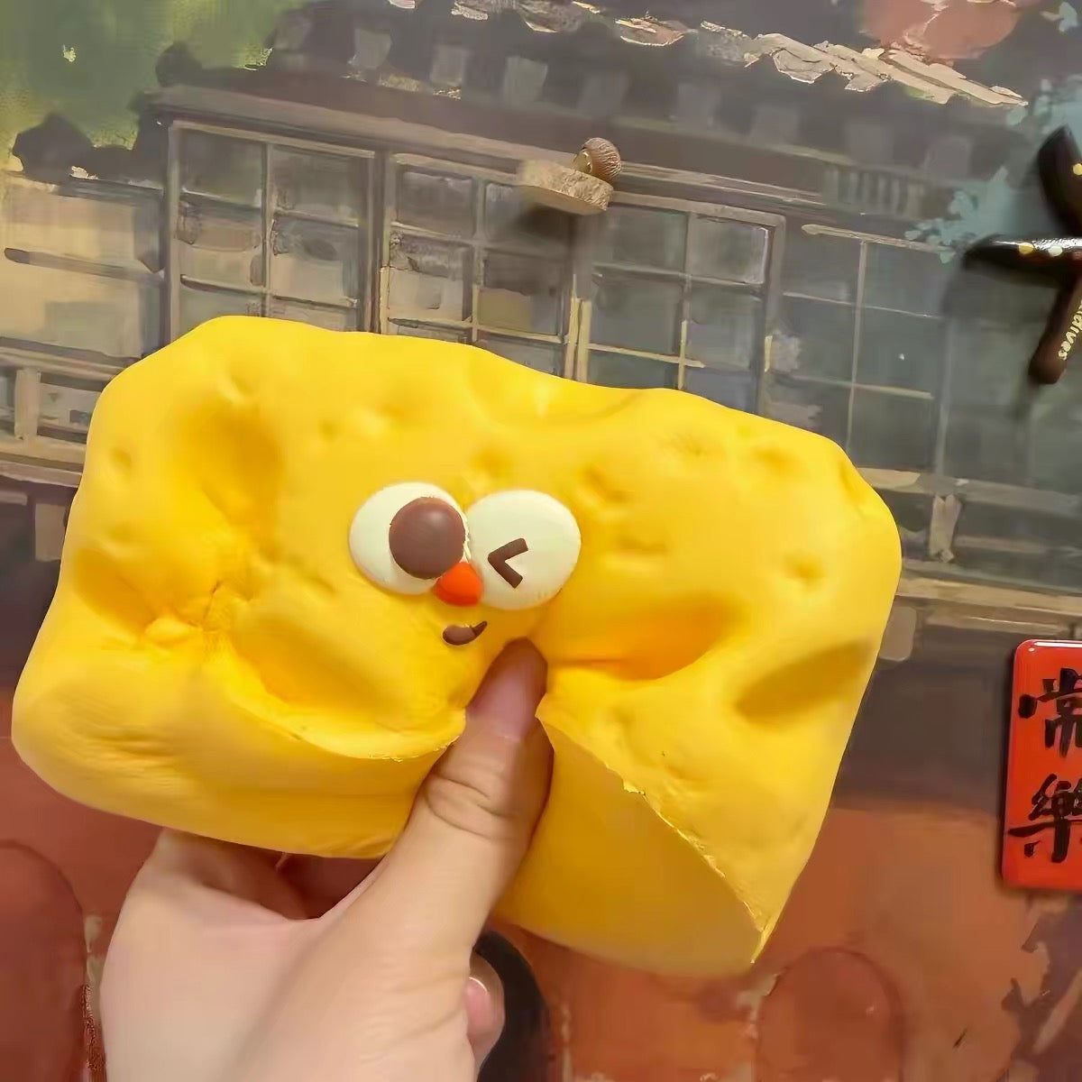 🧀✨ Moozy Cheese Squishy ชีสก้อน ของแท้ เนื้อนุ่ม Slow Rising พร้อมกล่อง ของสะสมพรีเมียม