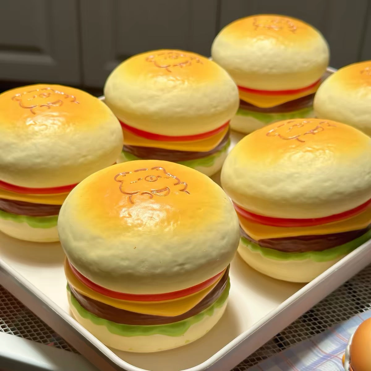🍔🦫 Moozy Capybara Hamburger แฮมเบอร์เกอร์คาปิบาร่า Squishy ของแท้ เนื้อนุ่ม Slow Rising พร้อมแพ็กเกจ