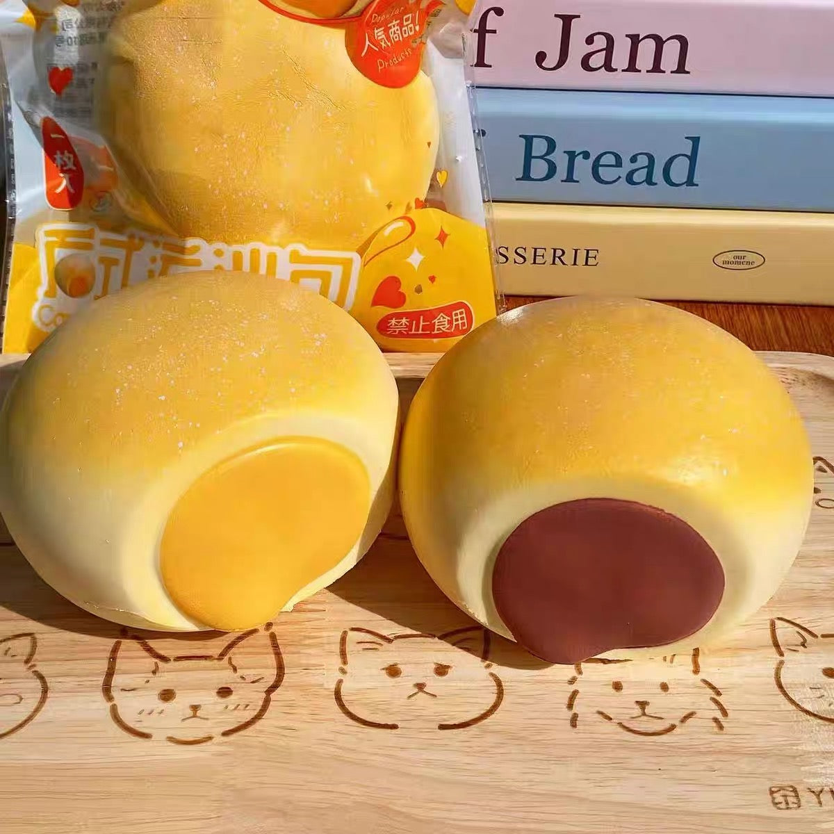 🥚🫘 Hachimi ซาลาเปาลาวา Squishy ของแท้ เลือกไส้ไข่แดงลาวา/ถั่วแดง เนื้อนุ่ม Slow Rising ขายแยกชิ้น