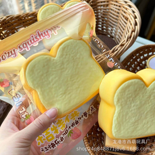 🧈🍞 Moozy Butter Toast ขนมปังโทสต์เนย Squishy ของแท้ เนื้อนุ่ม Slow Rising ของสะสมพรีเมียม