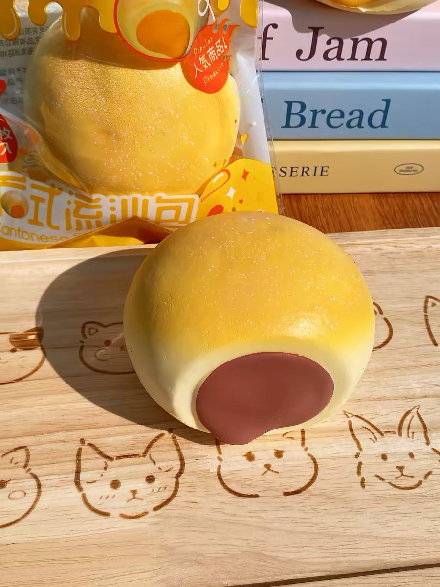 🥚🫘 Hachimi ซาลาเปาลาวา Squishy ของแท้ เลือกไส้ไข่แดงลาวา/ถั่วแดง เนื้อนุ่ม Slow Rising ขายแยกชิ้น