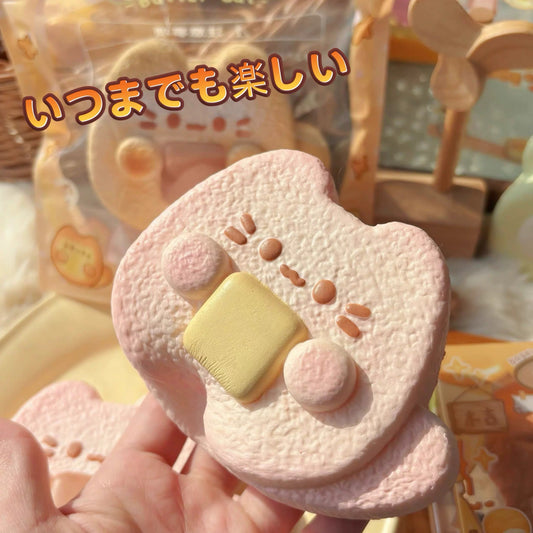 🐱🧈 Moozy Pink Butter Cat Squishy แมวชมพูเนยก้อน ของแท้ 100% เนื้อนุ่ม Slow Rising ของเล่นบีบคลายเครียด ของสะสมพรีเมียม