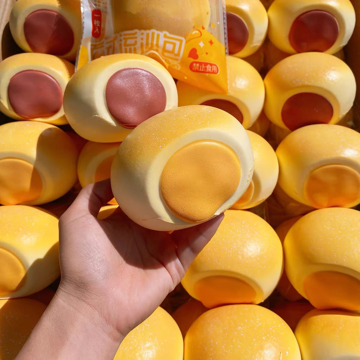 🥚🫘 Hachimi ซาลาเปาลาวา Squishy ของแท้ เลือกไส้ไข่แดงลาวา/ถั่วแดง เนื้อนุ่ม Slow Rising ขายแยกชิ้น