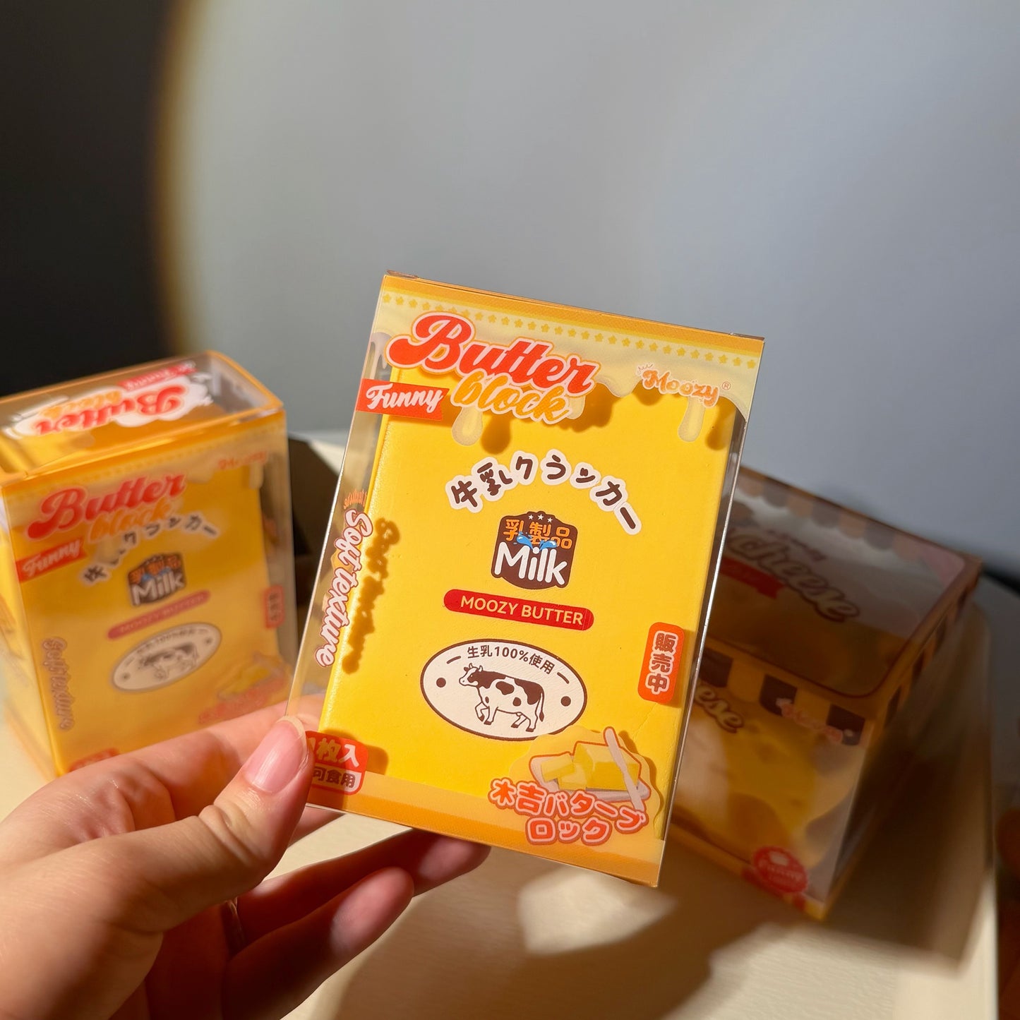🧈🧊 Moozy Butter Block เนยก้อน Squishy ของแท้ เนื้อนุ่ม Slow Rising ของสะสมพรีเมียม