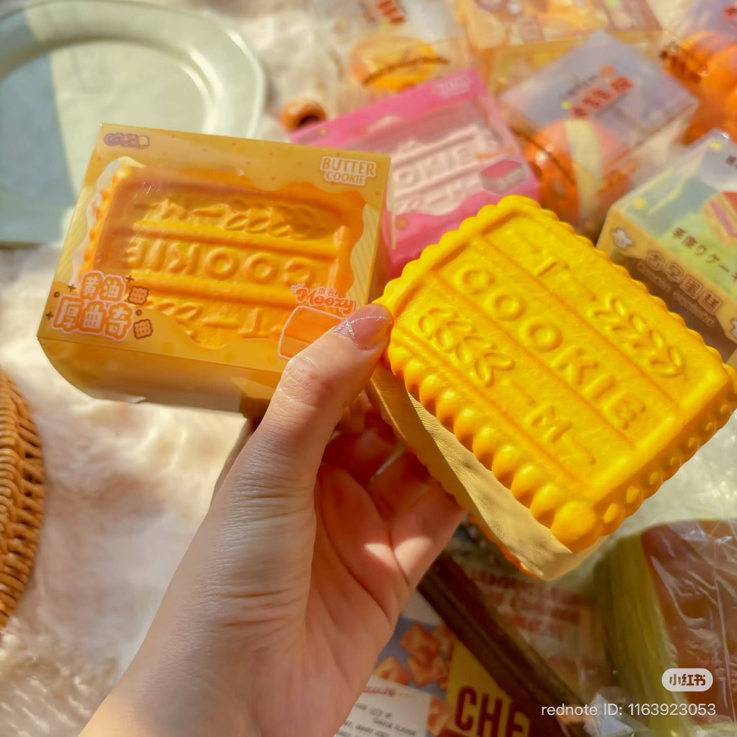 🍪🧈 Moozy Butter Cookie คุกกี้เนยสอดไส้ Squishy ของแท้ เนื้อนุ่ม Slow Rising ของสะสมพรีเมียม