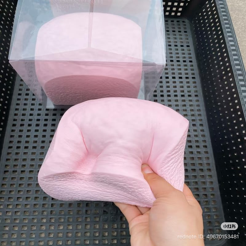 🍞💗 Hachimi Pink Bread Loaf ขนมปังปอนด์สีชมพูรุ่นใหญ่ Squishy ของแท้ เนื้อนุ่ม Slow Rising Giant Size