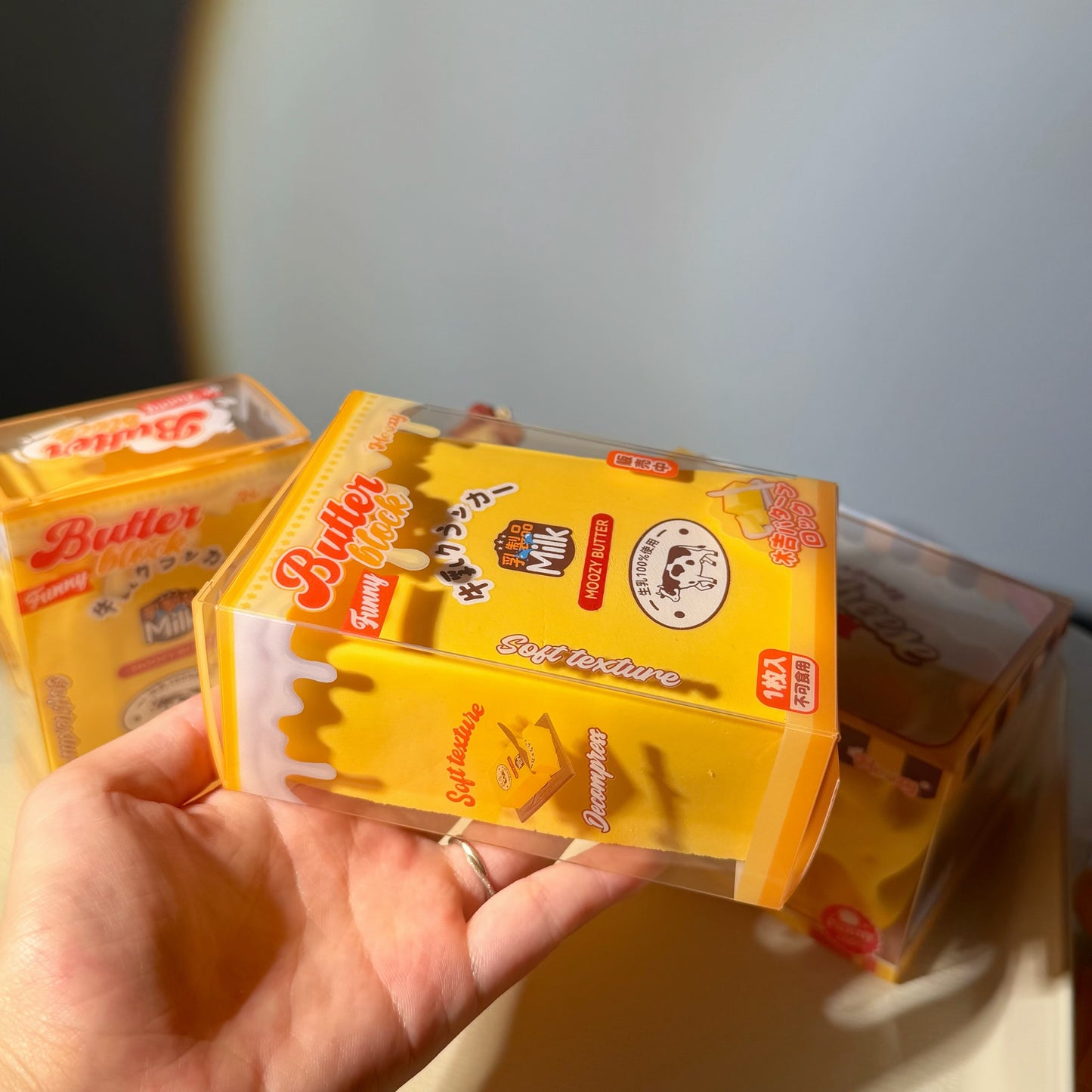 🧈🧊 Moozy Butter Block เนยก้อน Squishy ของแท้ เนื้อนุ่ม Slow Rising ของสะสมพรีเมียม
